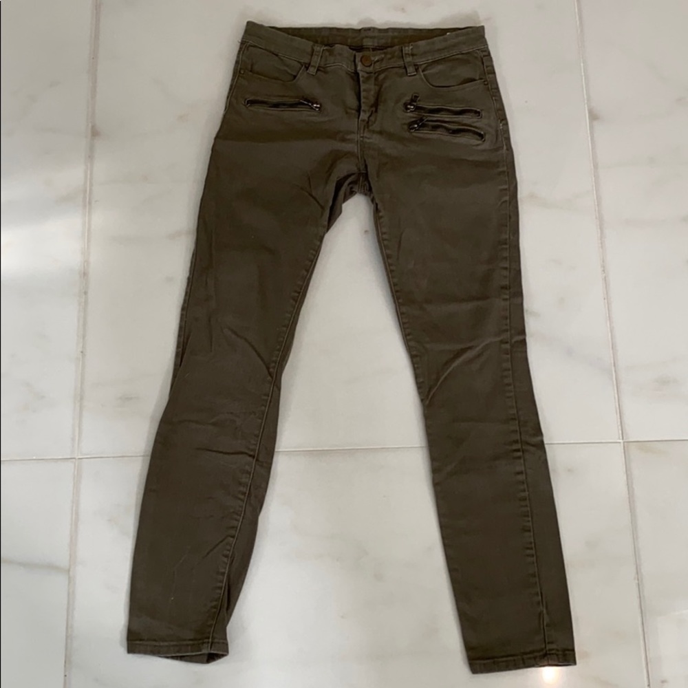 olive green jeans
